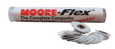 Moore-Flex Polishing Discs, Mini Refill, 3/8", Coarse, White, 100/Pk, BC-38-1C4 product image