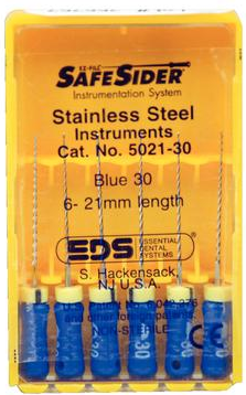 SafeSider Stainless-Steel Hand Reamers, 21 mm, 0.02 Taper, # 30, Blue, 6/Pk, 5021-30 product image