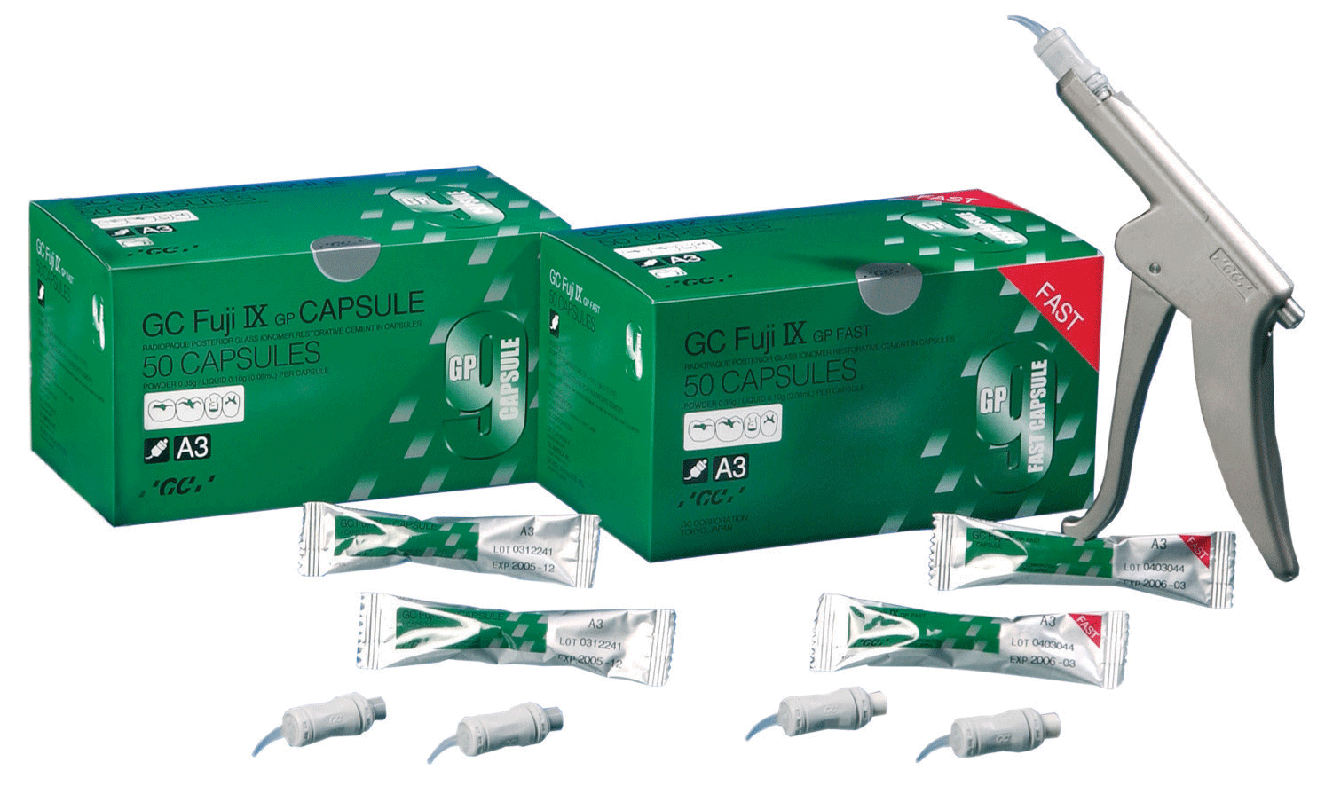 GC Fuji IX GP Regular Capsules, Starter Pack, Assorted, 48/Pk product image