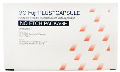 Fuji Plus Luting Cement, No-Etch Capsule, Starter Package, 1/Pk product image