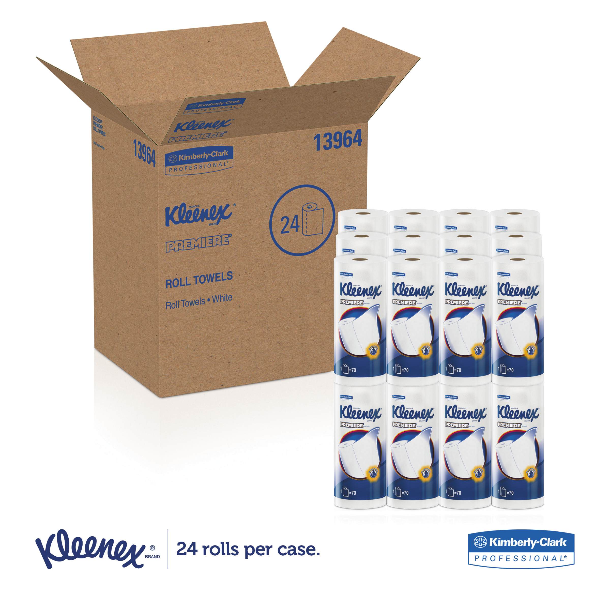 Kleenex Premiere Perforated Kitchen Roll Towels, 10.4" x 11", 24 Rolls/Case thumbnail 12