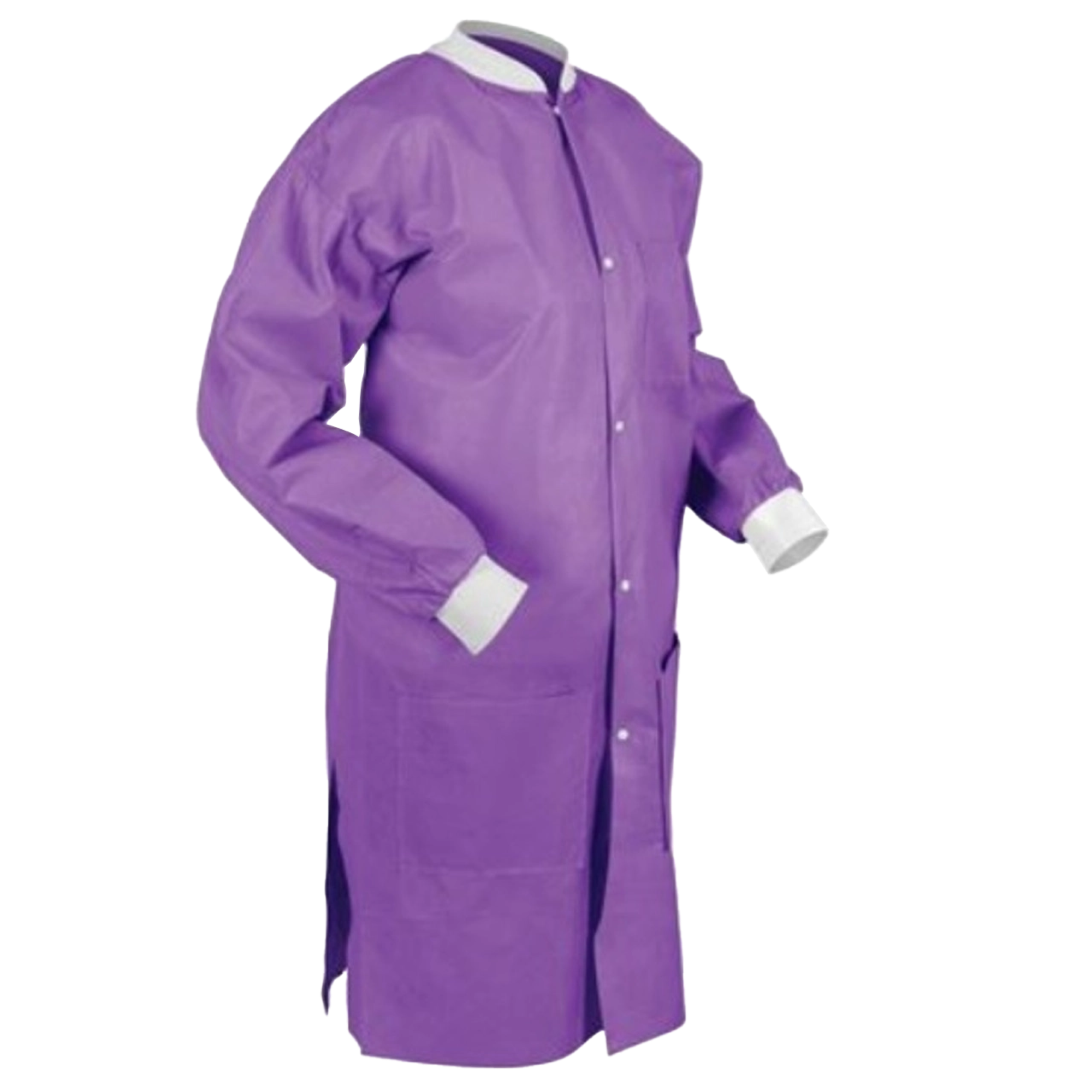 SafeWear Disposable High Performance Lab Coat, Small, Plum Purple, 12/Pk, 8109-A thumbnail 10