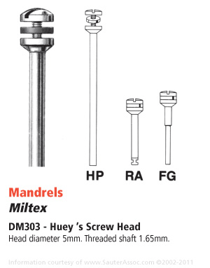 Pop-On Disc Mandrels, RA, Stainless Steel, # 313, 5 mm, 12/Pk, DM313RA thumbnail 2