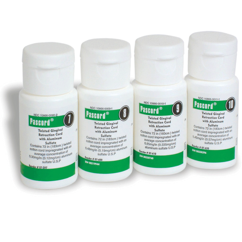 Pascord Retraction Cord, with Aluminum Sulfate, 72", Ultra Thin, # 7, 1/Pk, 07-597 thumbnail 9