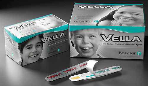 Vella Sodium Fluoride Varnish, 0.5 ml, Bubble Gum, 100/Pk product image