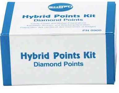 Hybrid Diamond Points, FG, Flat End Cylinder, # 558/58, 1.2 mm, Regular, White, 1/Pk, 0919-1 product image