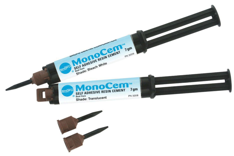 Monocem Self-Adhesive Resin Cement, Syringe Refill, 7 g, Bleach White, 1/Pk product image