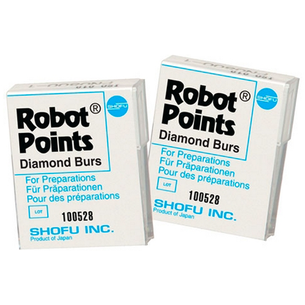 Robot Diamond Points, FG, Flame, 249-013, mm, Fine, Red, 840F-1