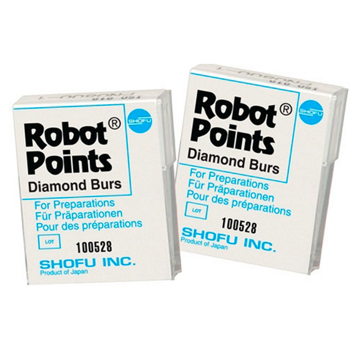 Robot Diamond Points, FG, Inverted Cone, 225-020, 2.0 mm, Regular, White, 0868-1 product image
