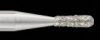 Piranha Diamond Single-Use Burs, FG, Pear, # 830-010, 1.0 mm, Medium, Blue, 25/Pk, 830-010M thumbnail 4