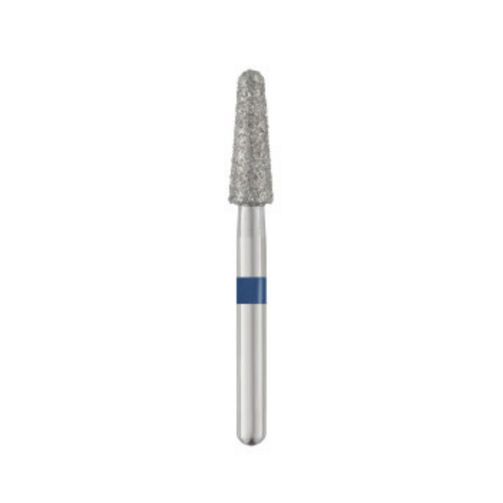 Piranha Diamond Single-Use Burs, FGSS, Round End Taper, # 855-025M, 2.5 mm, Medium, Blue, 25/Pk, 855-025M-S product image