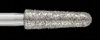 Piranha Diamond Single-Use Burs, FG, Round End Taper, # 856-025, 2.5 mm, Super Coarse, Black, 25/Pk, 856-025SC thumbnail 6