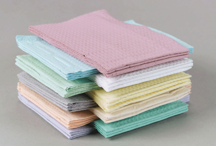 Choice Poly-Back Towels, 2-Ply Tissue, Waffle-Embossed, 13" x 18", Green, 500/Pk, 917462 (Discontinued) thumbnail 8