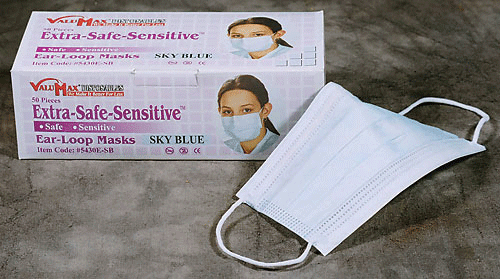 ValuMax - Extra-Safe Sensitive Earloop Mask Yellow 50/Box product image