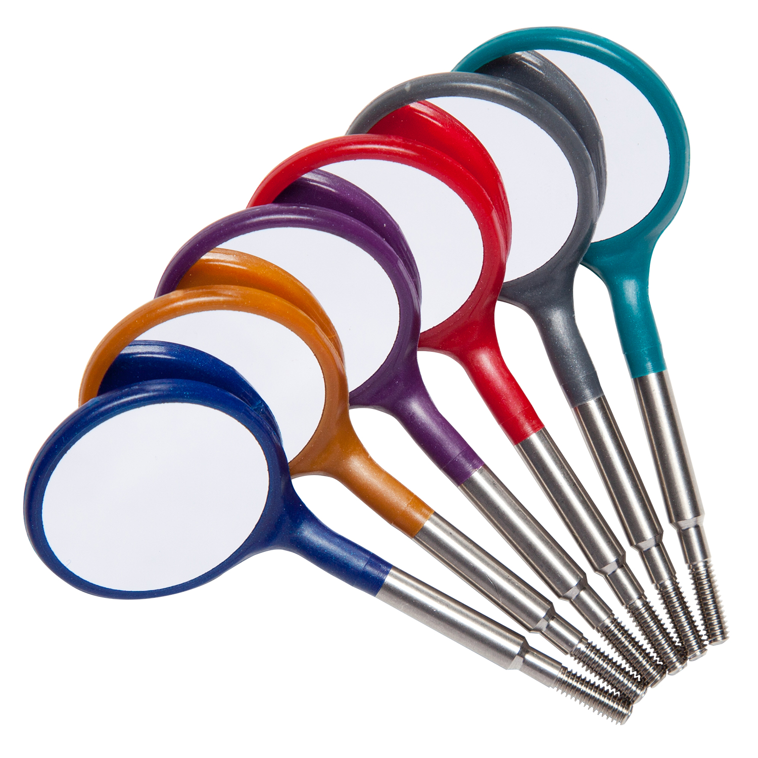 Crystal HD Plastic Mirror Heads, Cone Socket, # 5, Neon Orange, 12/Pk, 50Z372Q product image