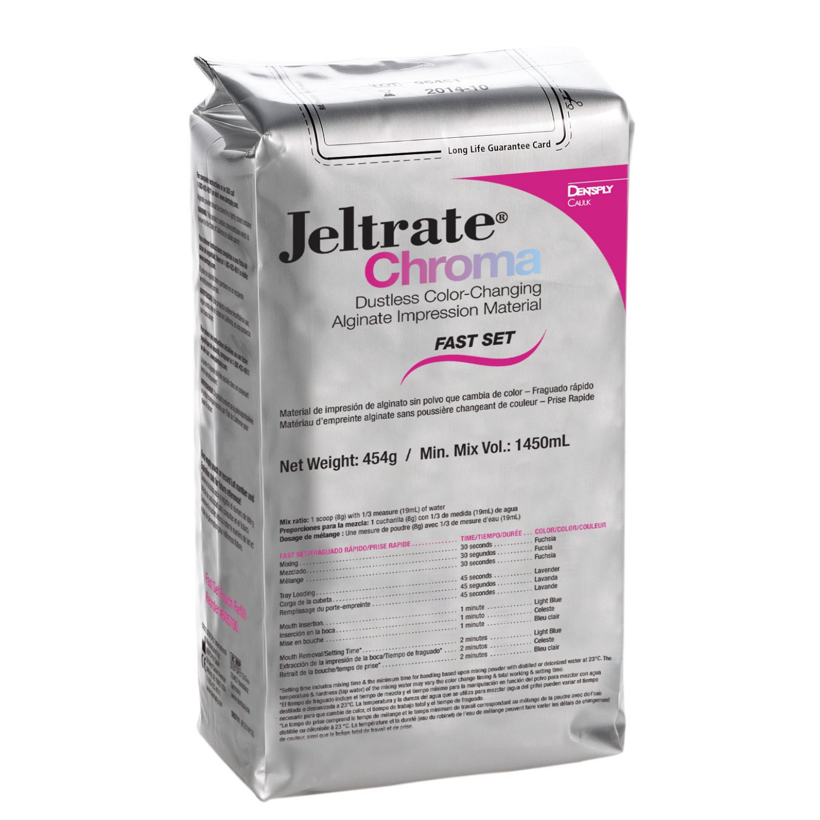 Jeltrate Chroma Dustless Alginate Pouch FS 12 x 1lb product image
